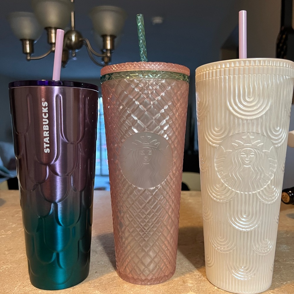 Set of Starbucks Cups